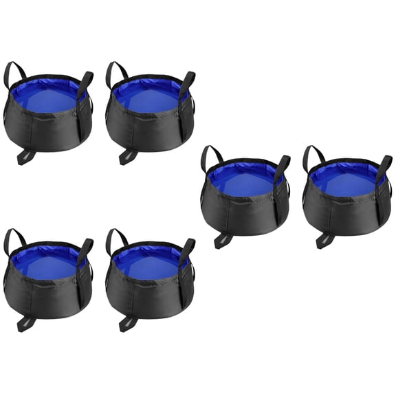 TABLZONE Ultra-Light Foldable Camping Basin Set, 6 Pieces, Multi-Color, Portable Outdoor Sports Gear