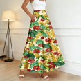 thumbnail image 2 of Arlun Bohemian Long Skirts for Women Elastic High Waist Floral Pleated A-Line Maxi Skirts 2026 Trendy Beach Vacation Outfit Loose Lightweight Flowy Summer Skirt with Pockets 13-Yellow XL, 2 of 6