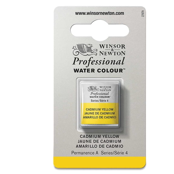 Winsor & Newton Professional Watercolor - Cadmium Yellow, Half Pan
