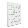 thumbnail image 3 of Stupell Industries Witty Rustic Kitchen Rules Share It Quote Calligraphy Canvas Wall Art, 24 x 30, Design by Lil' Rue, 3 of 7