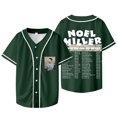 thumbnail image 1 of Noel Miller 2025 Tour Dates Chaqueta de béisbol Camiseta Verano Unisex Camisetas de manga corta con cuello en V,Style 4,XXS, 1 of 6
