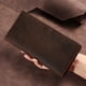 thumbnail image 2 of Cartera larga vintage de cuero Crazy Horse, cartera triple de cuero genuino para hombre, cartera de mano multifuncional de piel de vaca con capas para negocios para hombre, 2 of 6