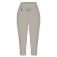 thumbnail image 3 of IUYRTFE Women's Cropped Capri Joggers Elastic Drawstring Waist Summer Sport Lounge Pants with Side Pockets, 3 of 7