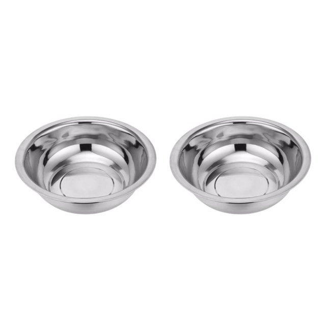 Maytalsory Stainless Steel Griddle For Cooking Durable Easy To Clean Wide Application In Kitchen Safe To Stainless Steel Bowl basin 40cm 2Set