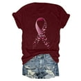 thumbnail image 4 of Fgnfyis T-Shirts pour Femmes Tee Graphique Vêtements Été Manches Courtes Hauts d'Été pour Femmes Rouge TTG, 4 of 5