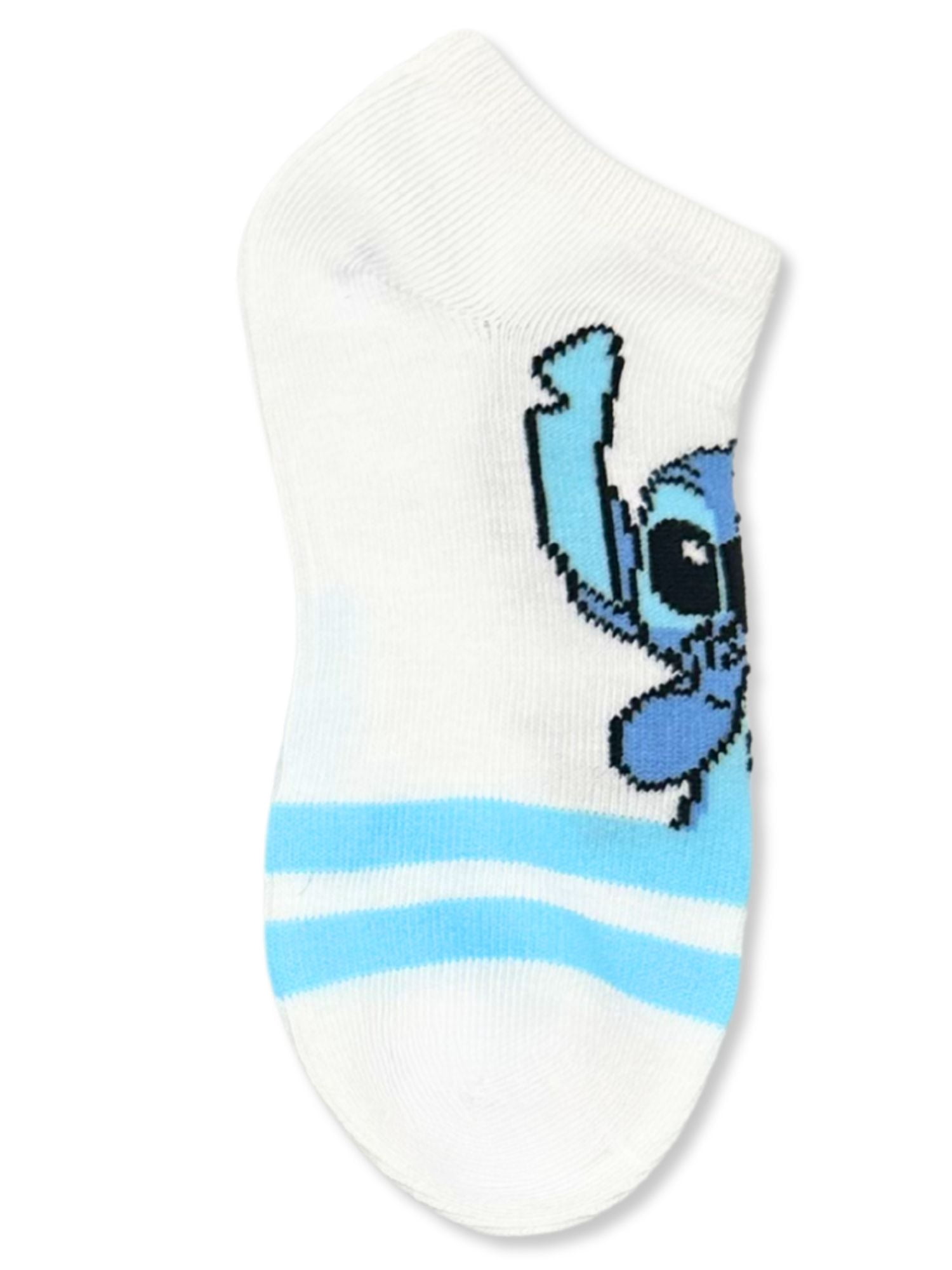 Disney Stitch Boys No-Show Socks, 5-Pack, Sizes S/M-M/L