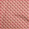 thumbnail image 1 of oneOone Cotton Poplin Twill Red Fabric Houndstooth Sewing Material Print Fabric By The Yard 56 Inch Wide, 1 of 4