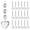 A003- Style C, variant on 30 Pack Clear Crystal Snowflake Ornaments, Sparkling Acrylic Hanging Decor for Christmas Tree Wedding Party, Holiday Ceiling Decorations