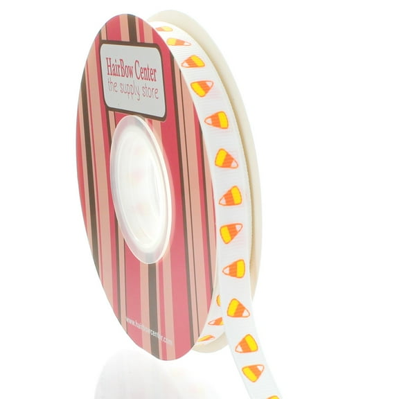 3/8" Candy Corn Grosgrain Ribbon 25 Yard