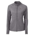 thumbnail image 2 of Women's Cutter & Buck  Heather Black Montana Grizzlies Adapt Eco Knit Heather Recycled Full-Zip Jacket, 2 of 3
