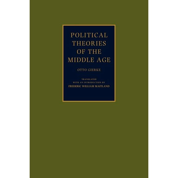 Cambridge Paperback Library Political Theories of the Middle Age, (Paperback)