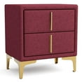 thumbnail image 6 of Furniture of America Lund 3pc Red Fabric Bedroom Set - CalKing + 2 Nightstands, 6 of 11