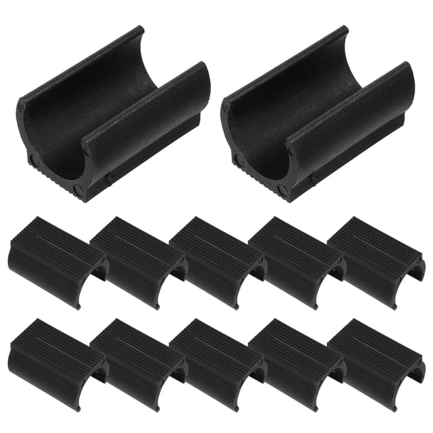 25 PCS Silla de plástico CAPAS PIERNAS en forma de U TUBO TUBO TUBO Abrazaderos Protectores de piso