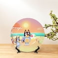 thumbnail image 3 of Lsque Bluey Pattern Ceramic Decorative Plate Decorative Plates with Display Stand Personalized Porcelain Plate Ceramic Ornaments for Wall Hanging Decoration-6in, 3 of 6