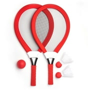Play Day Jumbo Racket Sports Game, 5 Piece Set, Red, Children Ages 4+