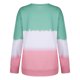 thumbnail image 4 of Puntoco Mujer Plus Tamaño Tie-Dye Printed Gradient Pullover Manga Larga Sudadera top Puntoco Puntoco-4872, 4 of 6