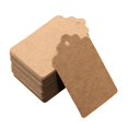 thumbnail image 4 of Abbracc 100Pcs DIY Paper Gift Tag Personalize Multipurpose Hang Labels for Gift Wrapping Brown, 4 of 9