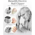 thumbnail image 3 of Hewelth Easyclip Smart Nail Clipper, Hand & Foot Compatible Hewelth Electric Nail Clipper, 3-in-1 Multi-Functional Smart Nail Clippers for Seniors Led Light Scraps Storage(Black), 3 of 7