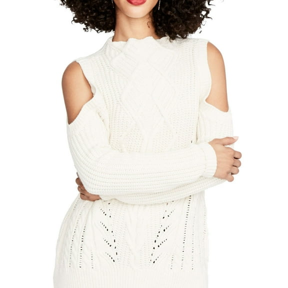 Rachel Roy Womens Cable-Knit Pullover Sweater