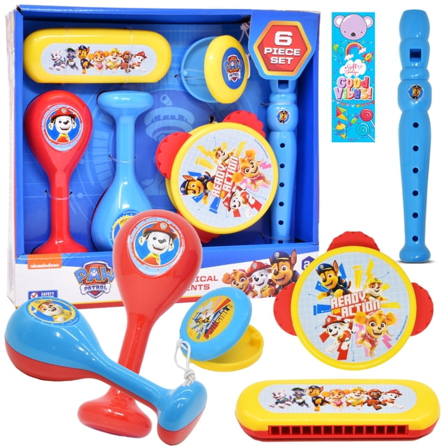 Set Musical de Juguetes Paw Patrol Percusión 6 Piezas para Niños