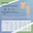 thumbnail image 7 of Linjinx Kids Girls Base Layers Warm Underwear Set Long Sleeve Fleece-Lined Undergarments Undershirt A Nude M, 7 of 7