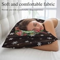 thumbnail image 5 of Christmas Pillow Covers, Linen Long Throw Pillow Case, Xmas Botanical Birds Snowflake Wooden Holiday Pillow Protector Decorative Cushion Cover for Living Room/Bedroom 24" x 36", 5 of 8