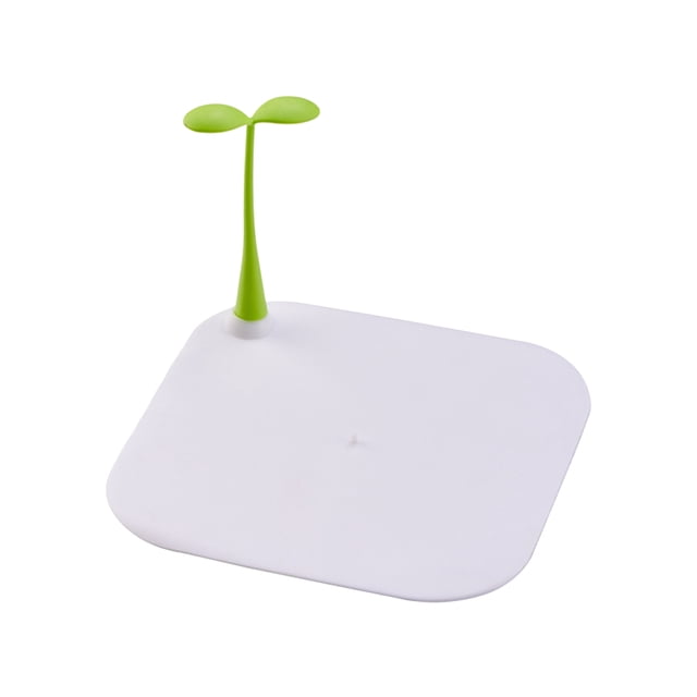 Cateissary Cubierta suave de silicona a prueba de olores para aguas residuales, drenaje de suelo para inodoro, a prueba de insectos, brotes de Almacenamiento y organización del hogar blanco