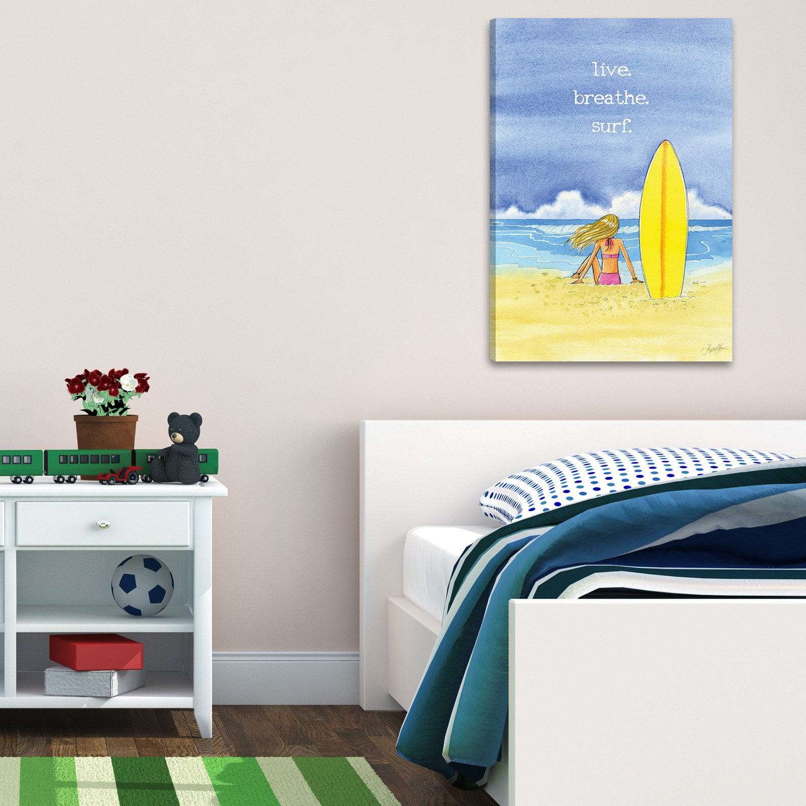 Marmont Hill "Hawaii Girl" by Phyllis Harris Painting Print on Wrapped Canvas