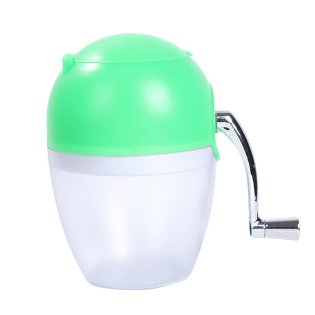 Coofit Ice Cone Machine Plastic Ice Crusher Snow Cone Maker Ice Shaver for Home Kitchen