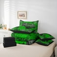 thumbnail image 6 of jejeloiu Game Bedding Comforter Set 7-Piece,Green Gamepad Controller King Bedding Sets,Wild Spider Webs Bed Sheets For Boy,Microfiber Room Decor Reversible, 6 of 8