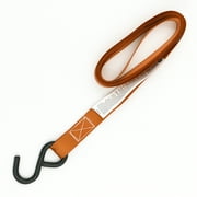 Ozark Trail 2 Pack 10 feet Steel Ratchet Tie Down Straps, 400 lbs, Brick Orange, 12.8 oz