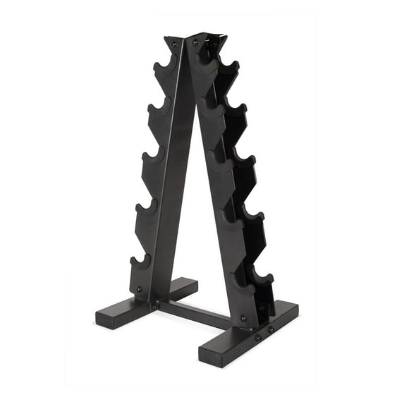 CAP Barbell A Frame Dumbbell Rack, Black (Holds 5 pairs)
