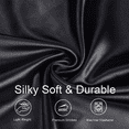 thumbnail image 4 of Satin Silk Pillow Case, 2 Pack Satin King Silk Pillowcase for Hair and Skin,20x40,Black, 4 of 8