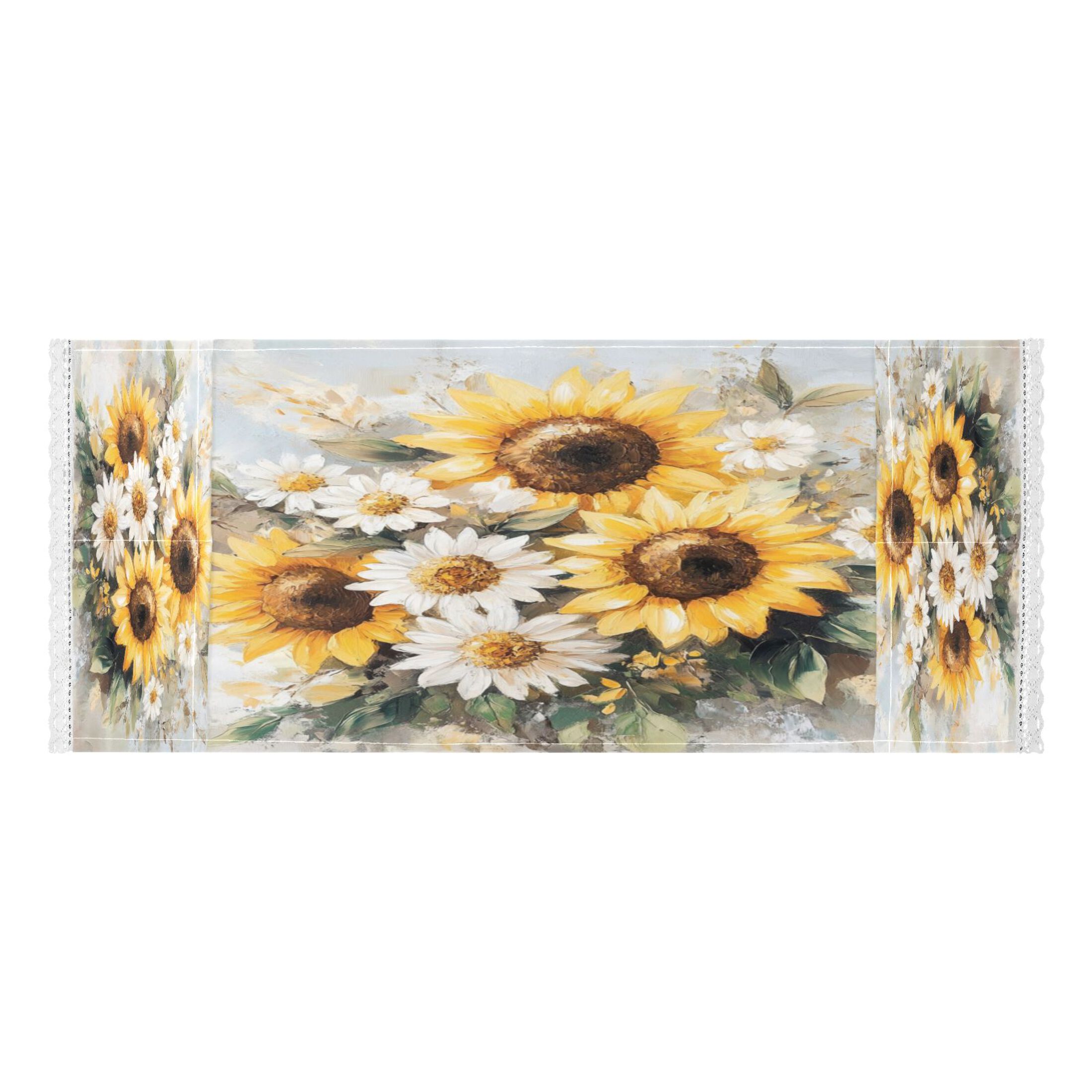 WOBOGO Sunflowers and Daisies Washing Machine Cloth Dryer Refrigerator Top Cover Protective Non-Slip Mat For Kitchen Laundry