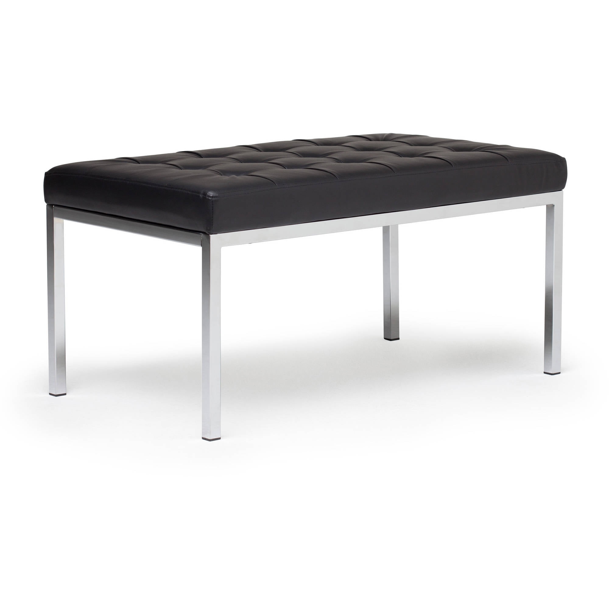 Studio Designs Home 35" Wide Lintel Tufted Bench/Ottoman in Black