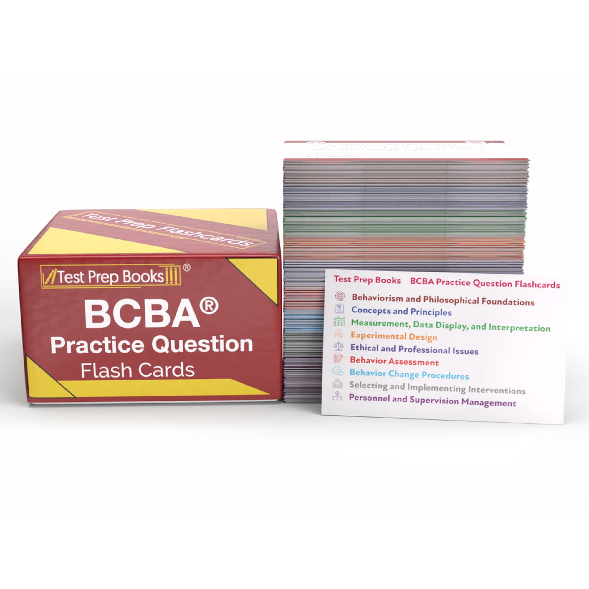 BCBA Practice Question Study Cards: BCBA Exam Prep 2026-2027 with Practice Test Questions [Full Color Cards]