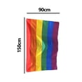 thumbnail image 2 of Rainbow Pride Banner 3x5 pies (36 x 60 pulgadas) - Colores vivos Jormftte CPB-US-DYP84-2, 2 of 5