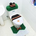 thumbnail image 3 of Coxeer Toilet Tank Cover Set Soft 3PCS Bathroom Cover Set Bath Lid Cover for Christmas, 3 of 6