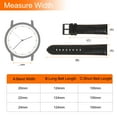thumbnail image 2 of Uxcell Genuine Leather Watch Bands 22mm Width Soft Quick Release Watch Bands with Silicone Waterproof Lining, Black Brown, 2 of 7