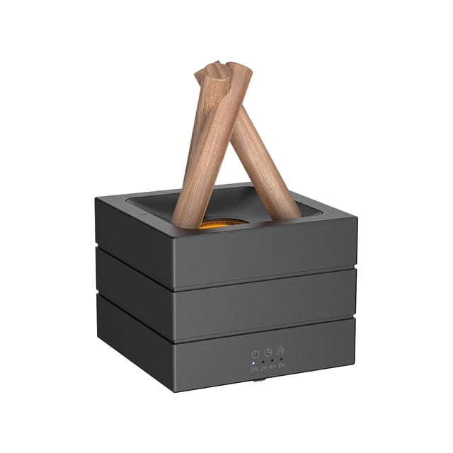 A 2025 Bonfire Aromatherapy Diffuser - Usb Small Appliance For Desk With 7 - Color Gradient Flame Air Humidification