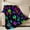 Mushroom, variant on Flannel Fleece Throw Blanket Bed Blanket, Lightweight Cozy Plush Blanket for Sofa Couch,30"X40"