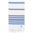 thumbnail image 5 of Authentic Hotel and Spa Authentic Pestemal Royal Blue Herringbone Monogrammed Turkish Cotton Bath and Beach Towel - N/A Blue - Z, 5 of 5