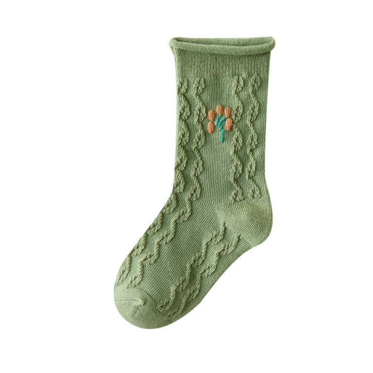 Women's Non-Slip Cotton Socks - Green