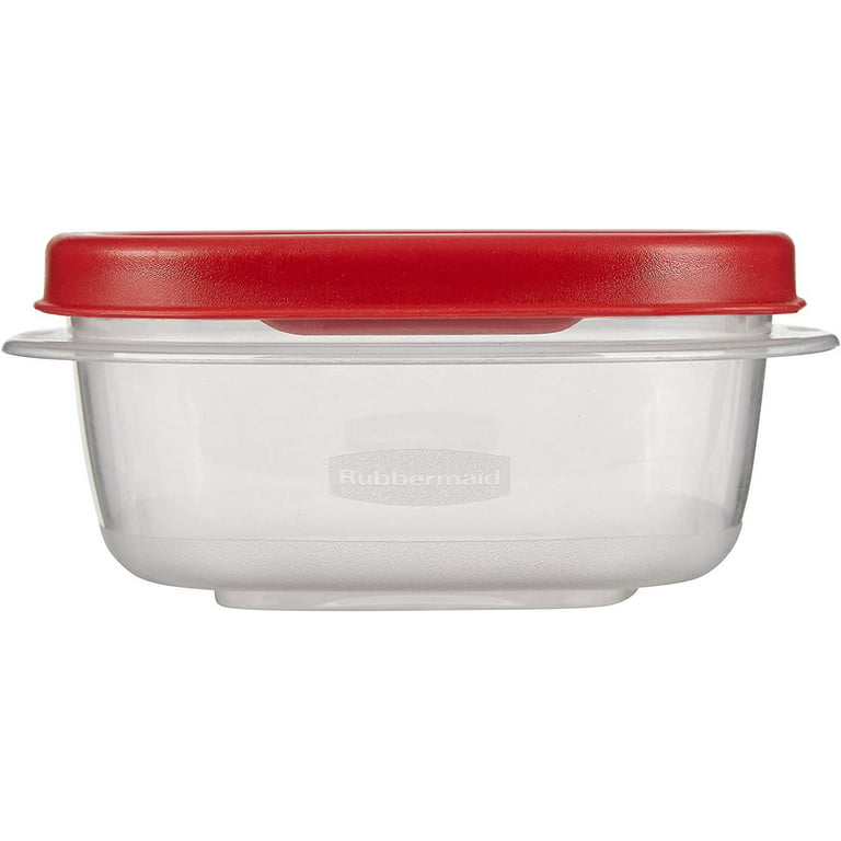 Rubbermaid® FG7H78TRCHILI Premier Clear 9 Cup Container w/ Red Lid
