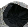 thumbnail image 5 of CoCopeaunts Newsboy Hats for Men Women British Style Spring Octagonal Hat Vintage Adjustable Checkered Beret Hat, 5 of 7