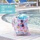 thumbnail image 4 of Waterproof Wet Bag for Baby, Travel, Swim Suit, Cloth Diapers, Pump Parts, Pool, Beach, Gym Clothes, Toiletry, Hook to Stroller, Daycare, Zipper Reusable Wetdry Packing Pouch, Beige Check, 4 of 5