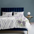 thumbnail image 3 of Purple Lavender Print Bedding Set Couple Bedclothes Pillowcase Customized Home Textiles Bed Set for Bedroom Decoration, 3 of 6