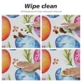 thumbnail image 4 of WYYP Easte Egg Leaf Round Fitted Tablecloth Easte Decor Round Table Cover with Elastic Edge Waterproof Wipeable Polyester Circle Table Cloths for Party Patio Holiday Decor White, 4 of 7
