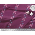 thumbnail image 2 of Soimoi Rayon Fabric Leaves & Floral Hand Drawn Printed Fabric 1 Yard 56 Inch Wide, 2 of 3