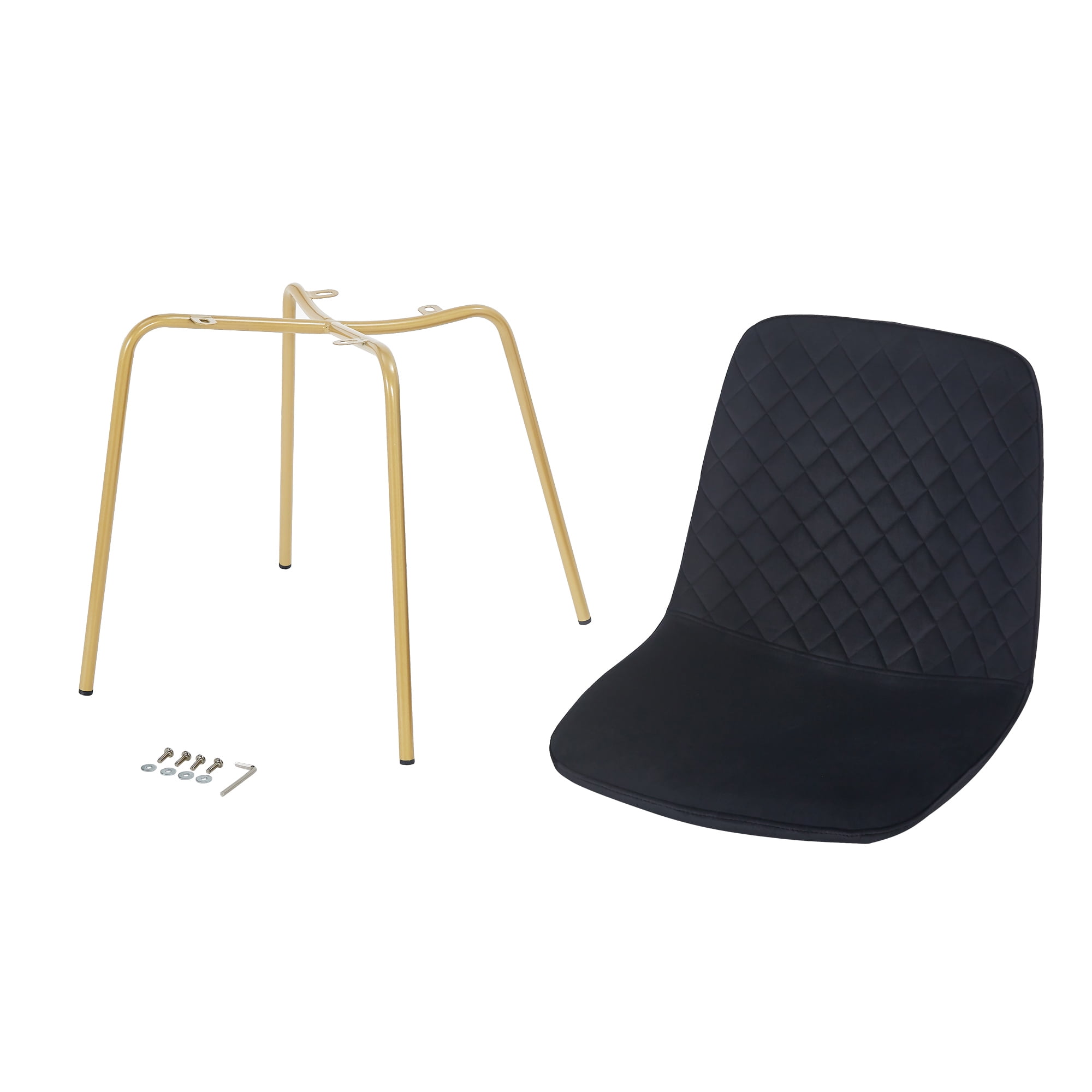 Kadyn Dining Chair Set Of 4, Kitchen Chairs for Reception Rooms, Dining Side Chairs for Offices, Black Kadyn Dining Chair Set Of 4, Kitchen Chairs for Reception Rooms, Dining Side Chairs for Offices, Black